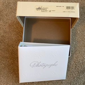 White embossed photo book - 30 sheets (60 pages)